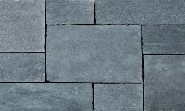 Black Lime stone hand cut paving natural surface